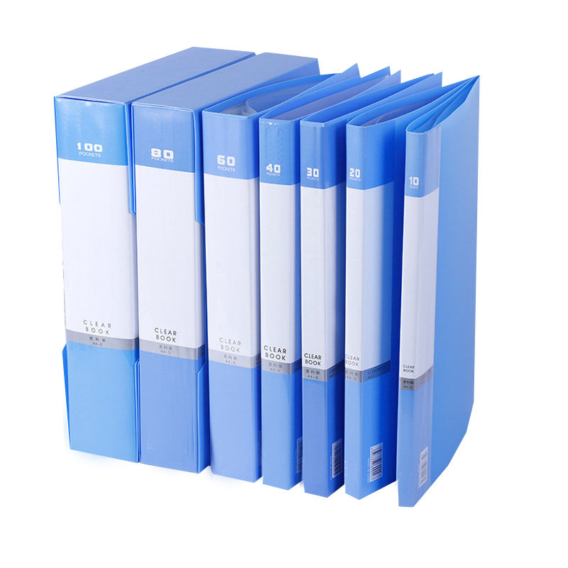  A4 Clear Plastic Presentation Book Document Folder