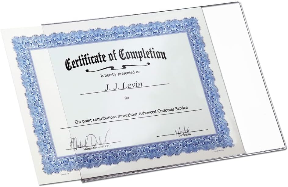 DocU-Sleeves 11x17 | Perfect Document Protector & Certificate Frame