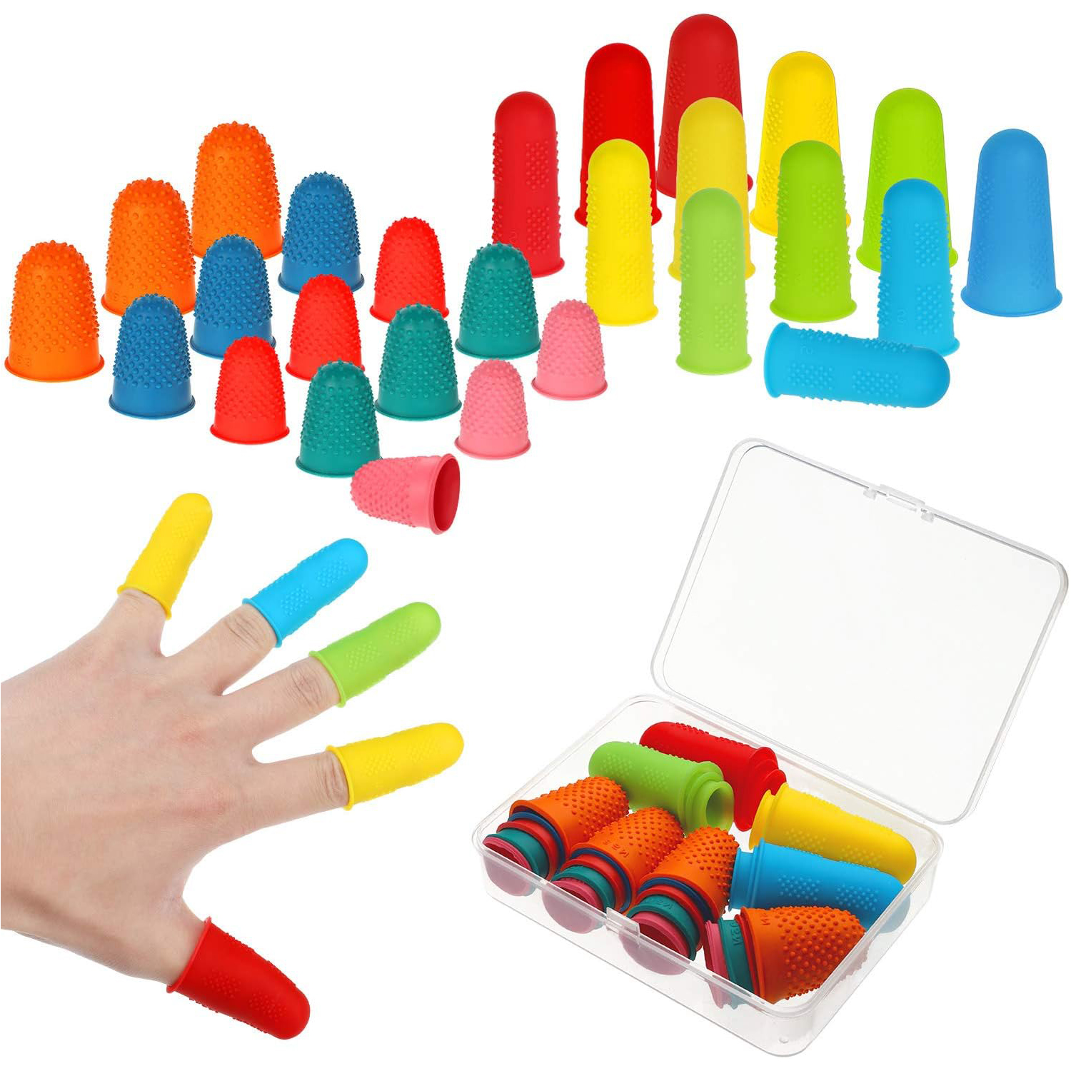 Rubber Fingers Tip Fingers Covers Rubbe Finger Money Counting