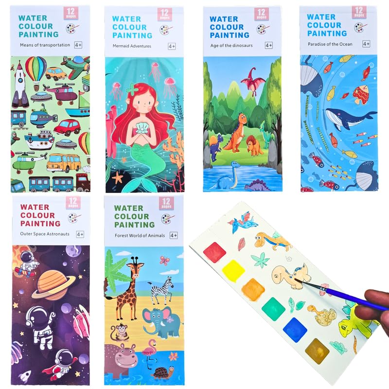 6 Pcs Water Painting Book - Return Gifts for Kids