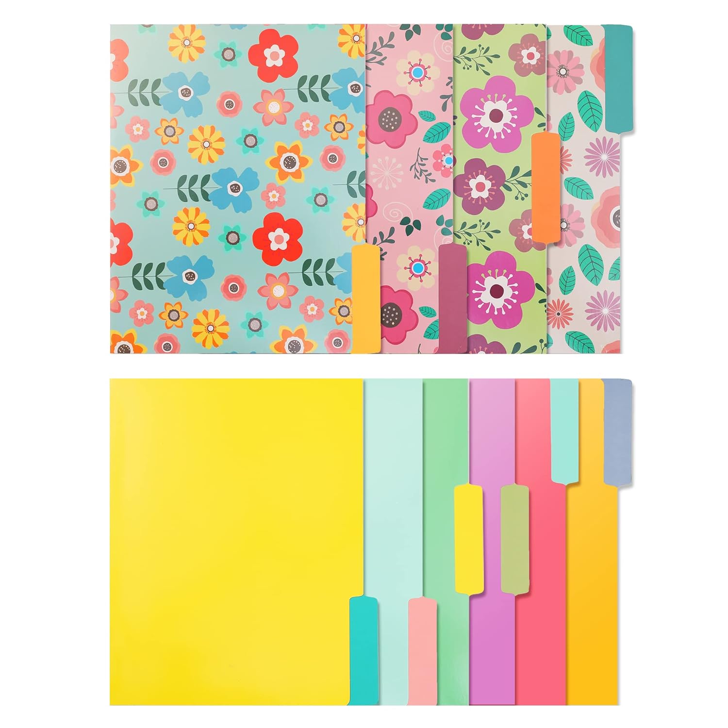 Cute File Folders -Floral File Folders & Colored File Folders in Vibrant Colors