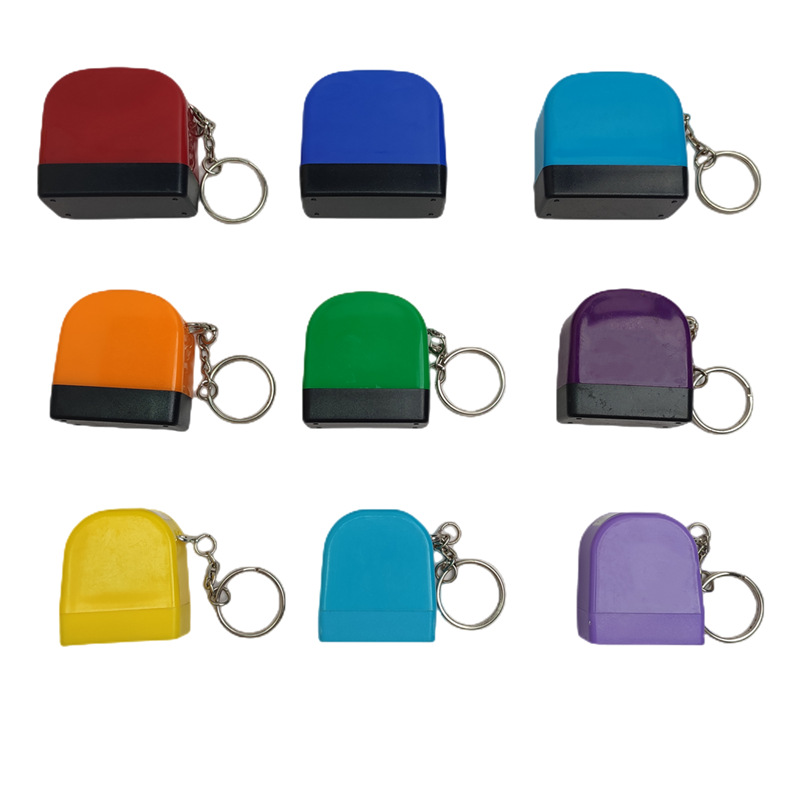 Colorful Key Chain Stamping Blank Case Flash Stamp