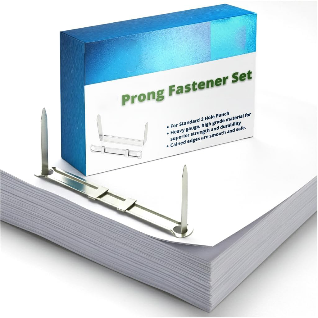 Capacity Premium Metal Prong Paper Fastener Complete Set