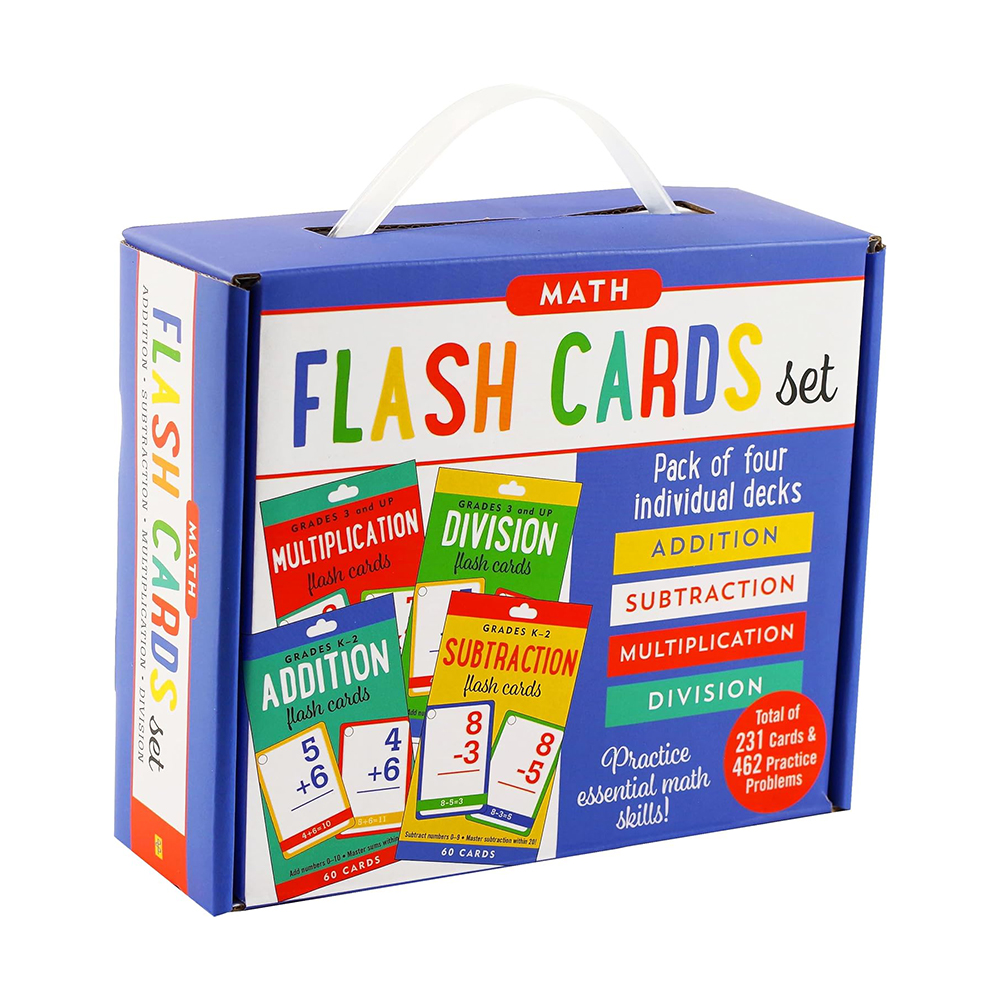 Math Flash Cards Set - Addition, Subtraction, Multiplication,  Division