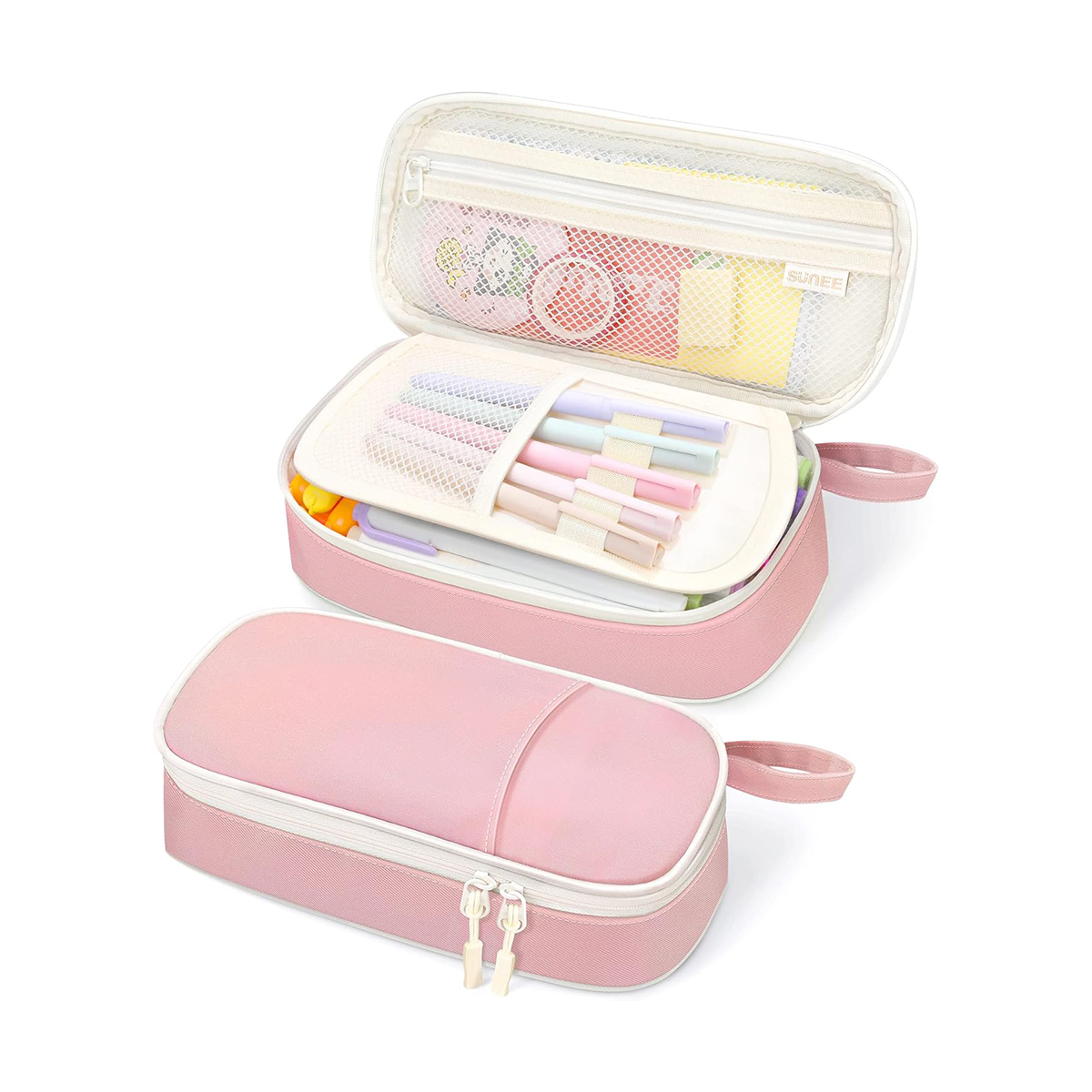  Pencil Case Aesthetic Pen Pouch Colored Large Pencil Bag with Zipper
