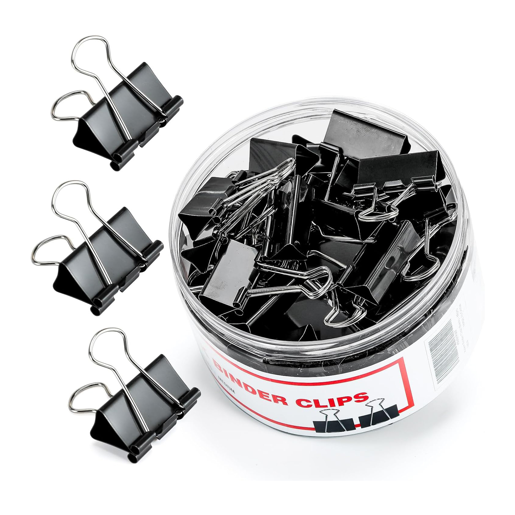 Binder Clips Paper Clamps Assorted Sizes with Box for Office, School and Home