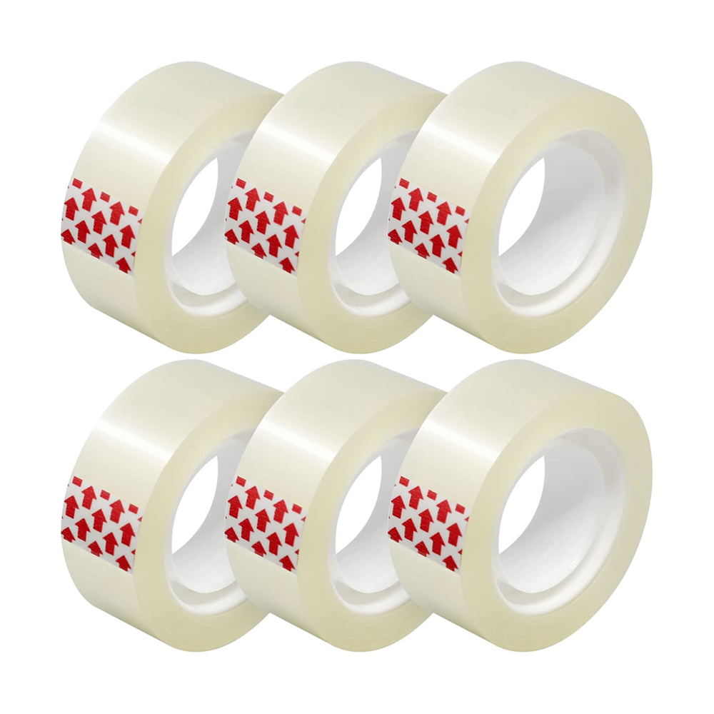 Transparent Tape Refills Clear Tape Hand Tearable for Office School Home