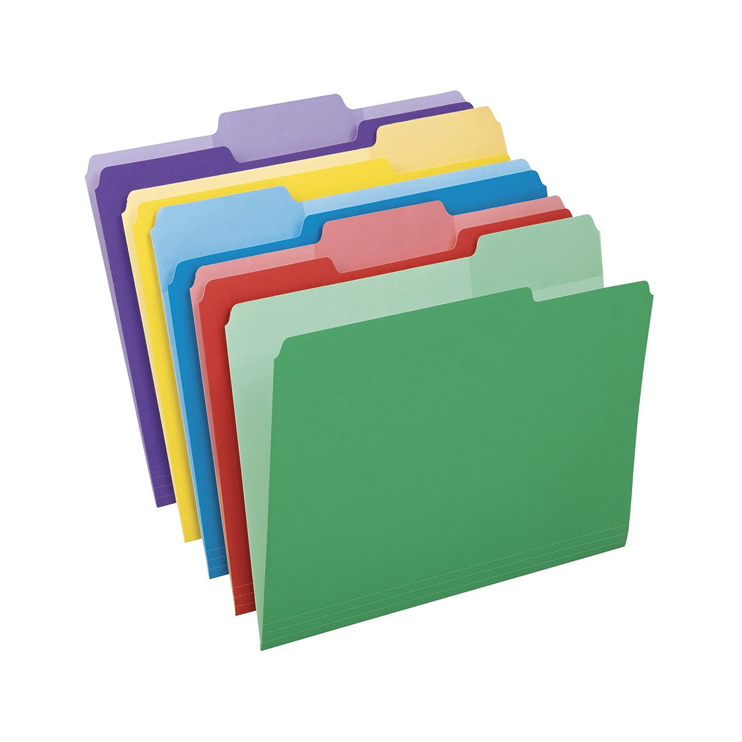  Colored Manila File Folders with Erasable Tabs Letter size