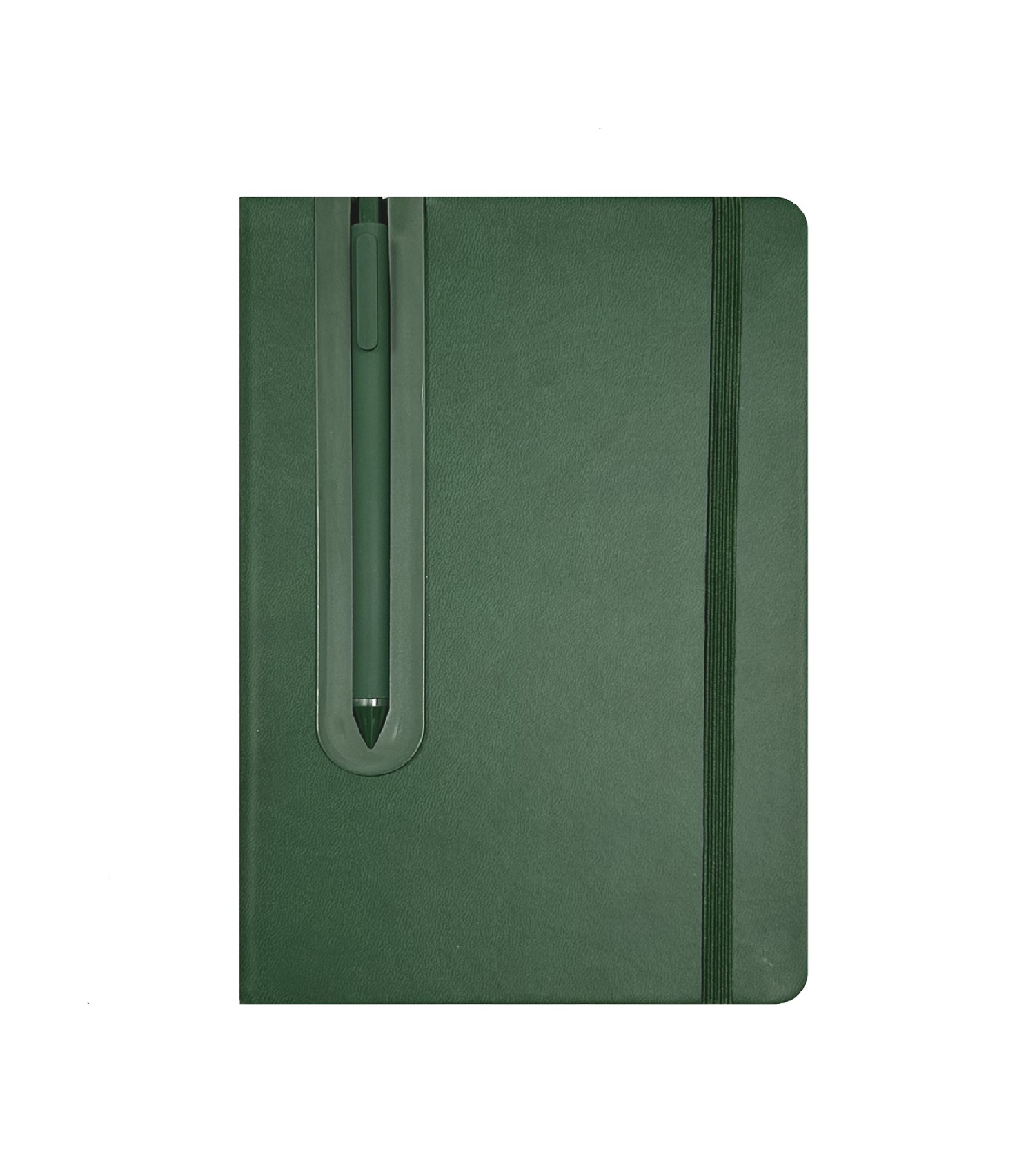 A5 PU notebook with patented Pen Holder 