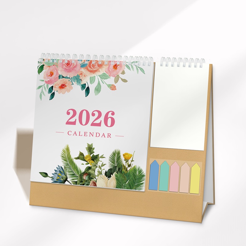 multi-function coil pocket desk calendar