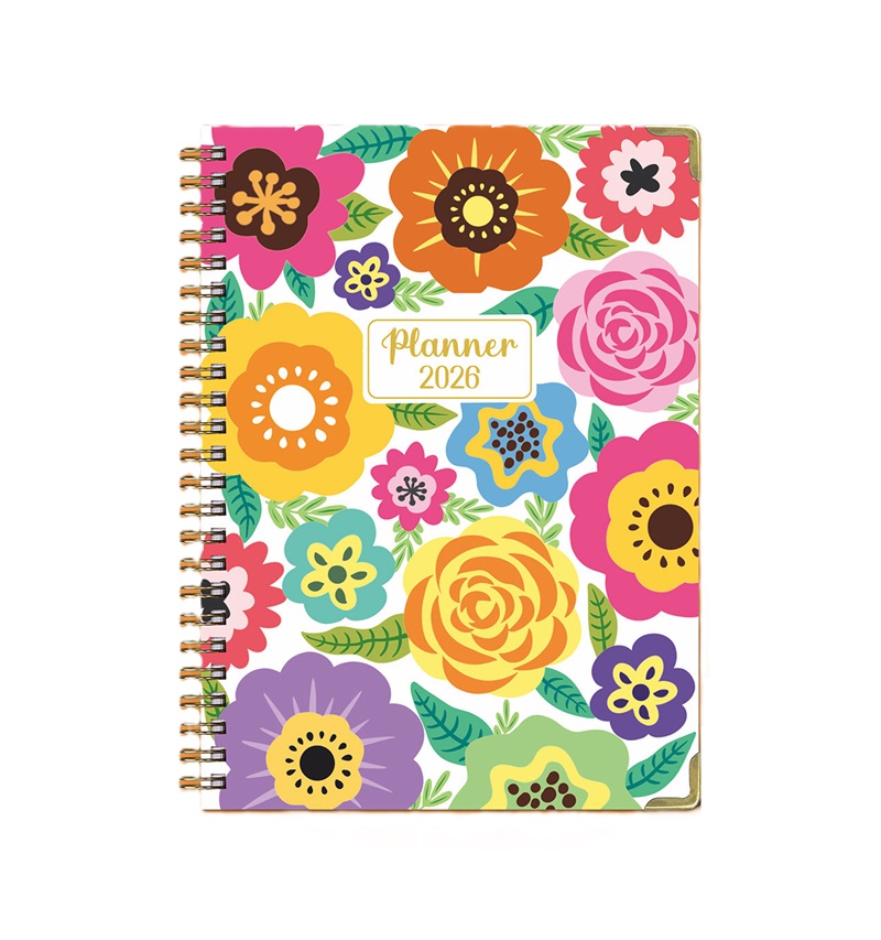 Cross-border English Notebook 2026 English Notebook A5 Spiral Diary Planner Work Exercise Schedule