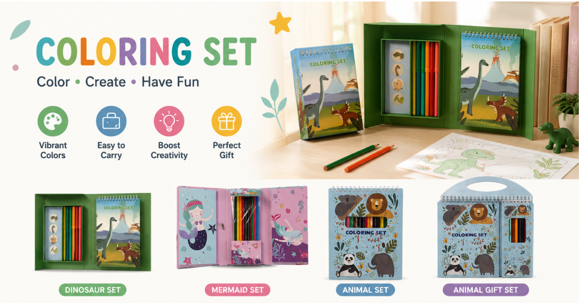 Unleash endless creativity with our Premium Colouring Set! 